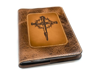 Biblia ESV de líneas finas, Biblia de piel de vaca de grano completo, Biblia hecha a mano, Biblia ESV.