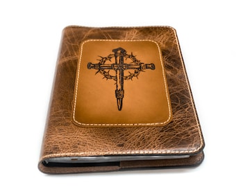 Bíblia com letras grandes NLT, Bíblia em couro de grão integral, Bíblia em couro NLT, Bíblia NLT, personalizada.