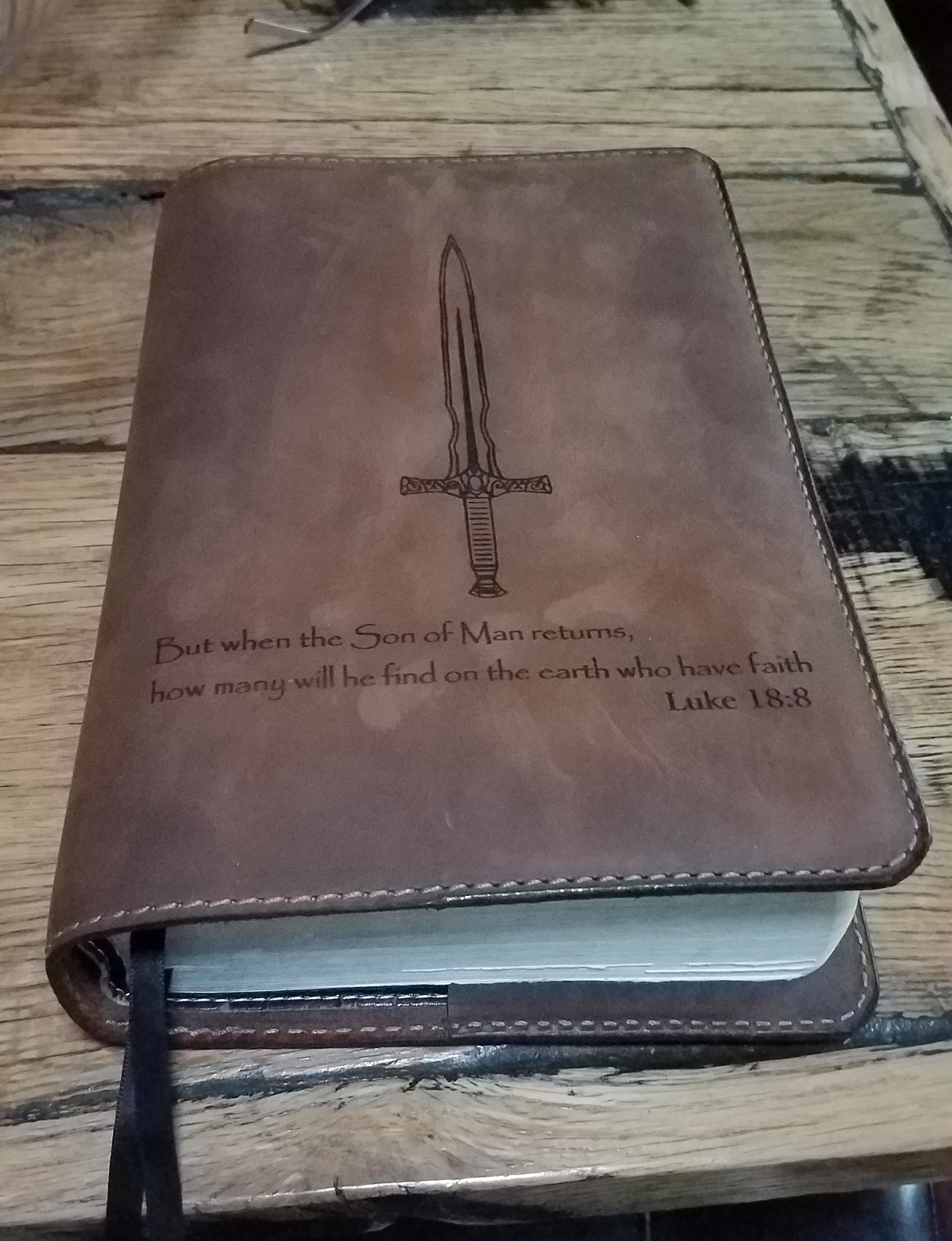 NKJV Large Print Bible Full Grain Cowhide Leather Bible NKJV Etsy