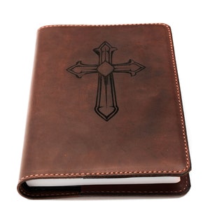 Bibbia NKJV a caratteri grandi, Bibbia in pelle di vacchetta pieno fiore, Bibbia NKJV, Bibbia NKJV. Personalizzata.