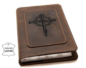 PERSONALIZED ESV Wide Margin Reference Bible Full Grain Cowhide Leather Bible, Handmade Bible, ESV Bible