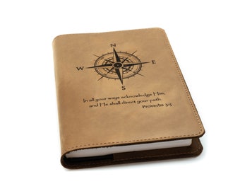 Biblia ESV de líneas finas, Biblia de piel de vaca de grano completo, Biblia hecha a mano, Biblia ESV.