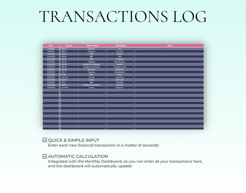 Monthly Budget Spreadsheet Template Excel Google Sheets Bills Expense ...