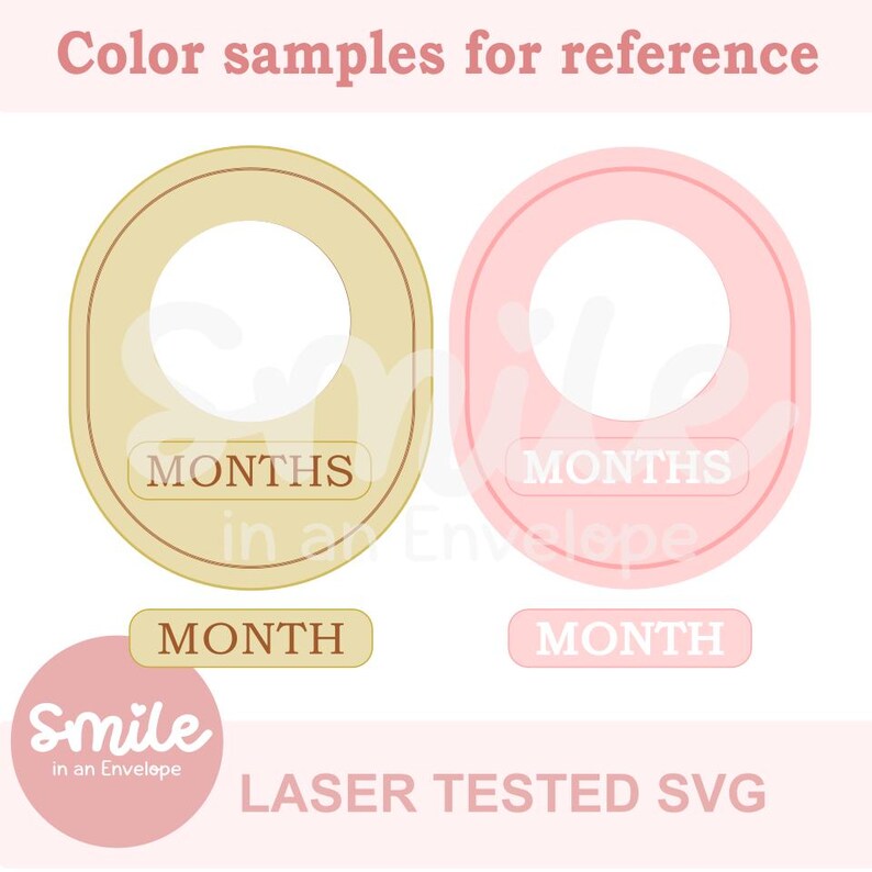 Baby Milestone Dry Erase Sign Circle SVG : Laser Cut File (digital ...