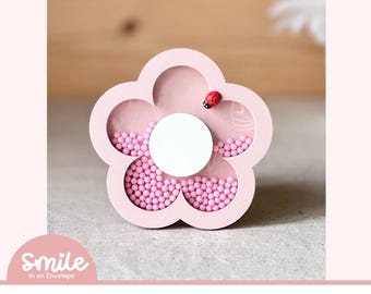 SVG Spring Flower shaker I Spring flower SVG I Flower SVG I Spring flower shaker I Flower shaker I Bandeja em camadas Decoração I Decoração de primavera I