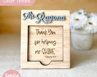 Teacher Sticky Note Holder SVG: Laser Cut File (Digital Download