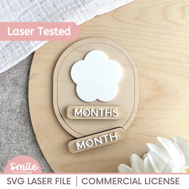 Baby Milestone Dry Erase Sign Daisy SVG : Laser Cut File (digital ...