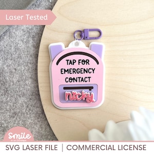 Backpack NFC Keychain SVG I Name tag SVG I Keychain svg I Back to school I Personalized I Keychain I Laser Tested I Glowforge I Backpack