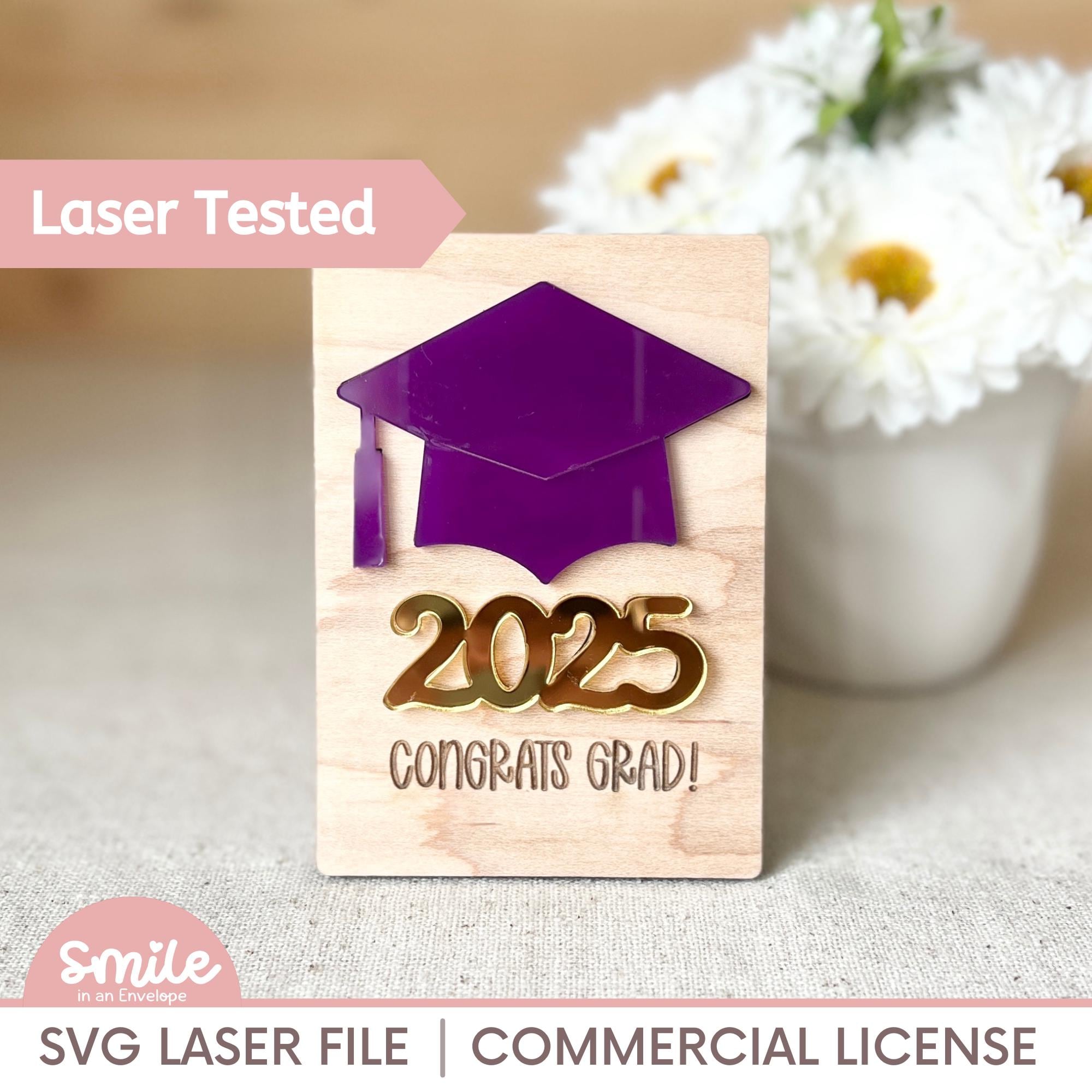 Graduation Gift Card Holder SVG Bundle, Laser Cut File - Etsy