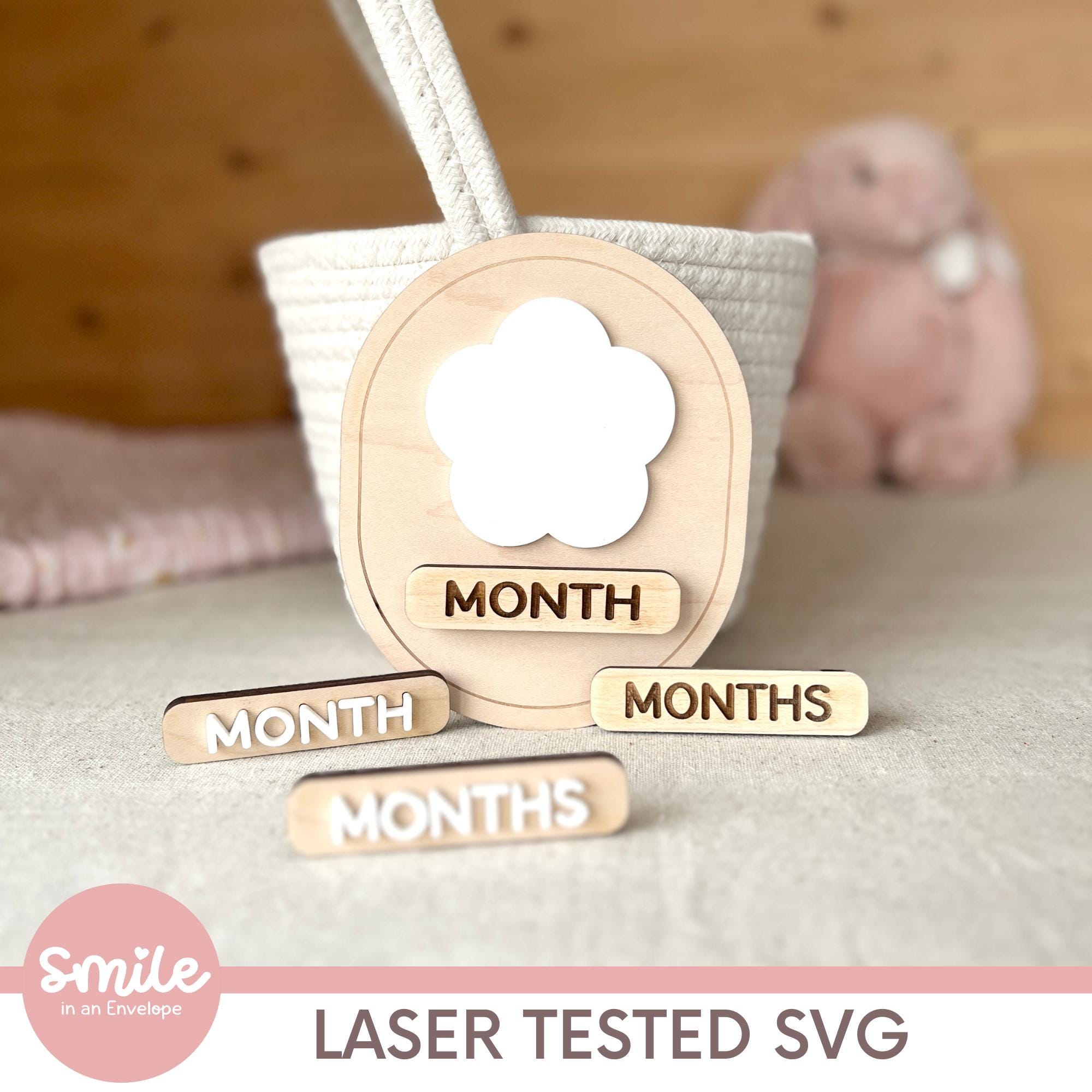 Baby Milestone Dry Erase Sign Daisy SVG : Laser Cut File (digital ...