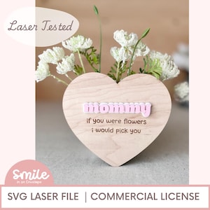 Flower pot Fridge magnet sign SVG I Fridge Magnet SVG I Flower Pot svg I Fridge Magnet I Mother&#39;s day gift I Gift for Mom I Glowforge SVG