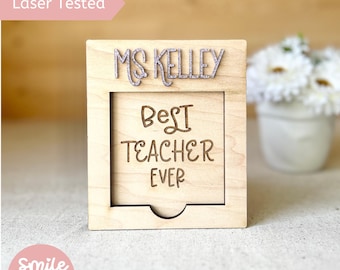 Teacher Sticky Note Holder SVG Laser File (Digital Download)