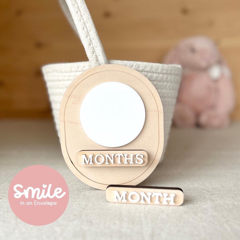 Baby Milestone Dry Erase Sign Circle SVG : Laser Cut File (digital ...