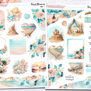 Beach Memories - Journaling-Stickers/Layering Sticker Kit-Journal