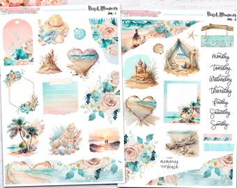 Beach Memories - Journaling-Stickers/Layering Sticker Kit-Journal
