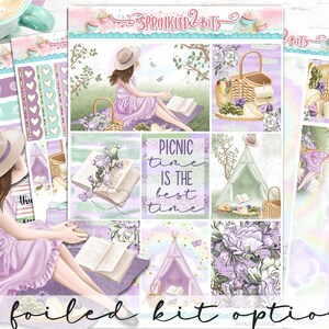 Picknicktijd - 4 pagina's Mini Wekelijkse Planner Sticker Kit - Verticale wekelijkse stijl