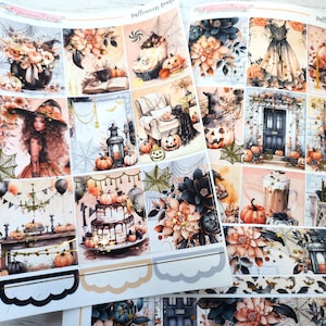 FOILED - Halloween Home - 8 Page Deluxe Weekly Planner Sticker Kit – Vertical Weekly Style