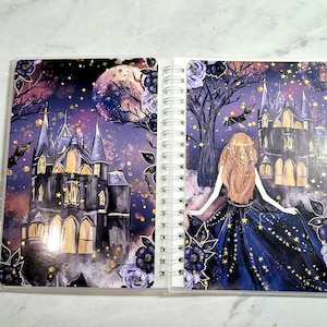 Enchanted Night - Planner Sticker Book/ 5x7 or 4x6 Reusable Sticker Book / Planner Sticker Storage / Planner Sticker Book