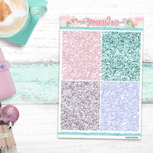 Winter Wonderland -  Glitter Headers Sticker Sheet for Erin Condren/Happy Planner/Christmas