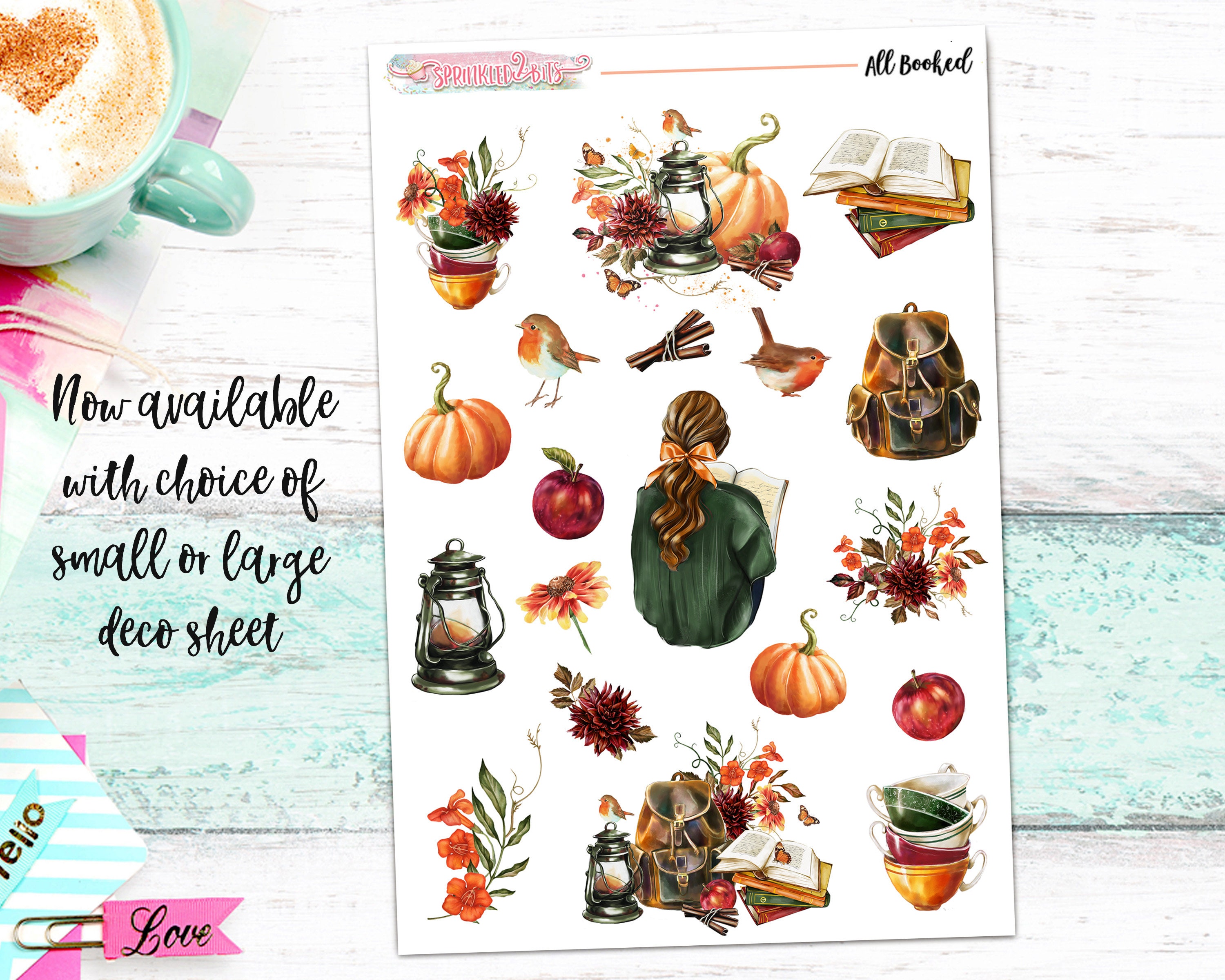 NEW Format! All Booked - 6-page Deluxe Weekly Planner Sticker Kit ...