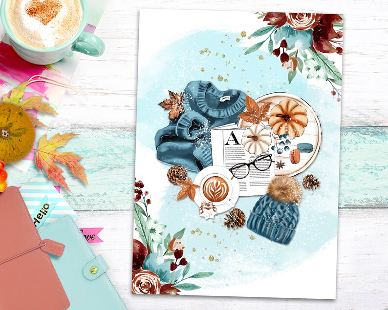 Set of 2 Fall - Planner Dashboard for A5, A6, B6, and Personal Planners ...
