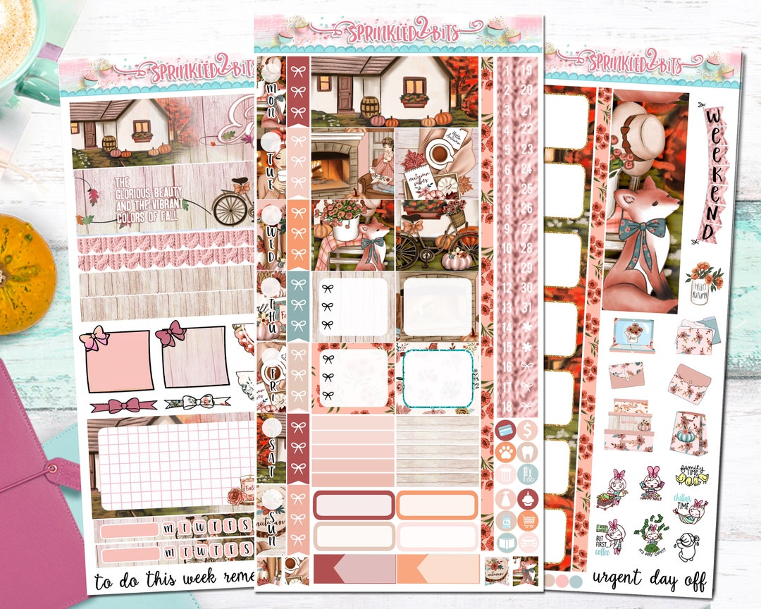 Hobonichi Weeks - Glorious Fall - 3 Sheet Hobo Weeks Sticker Planner ...