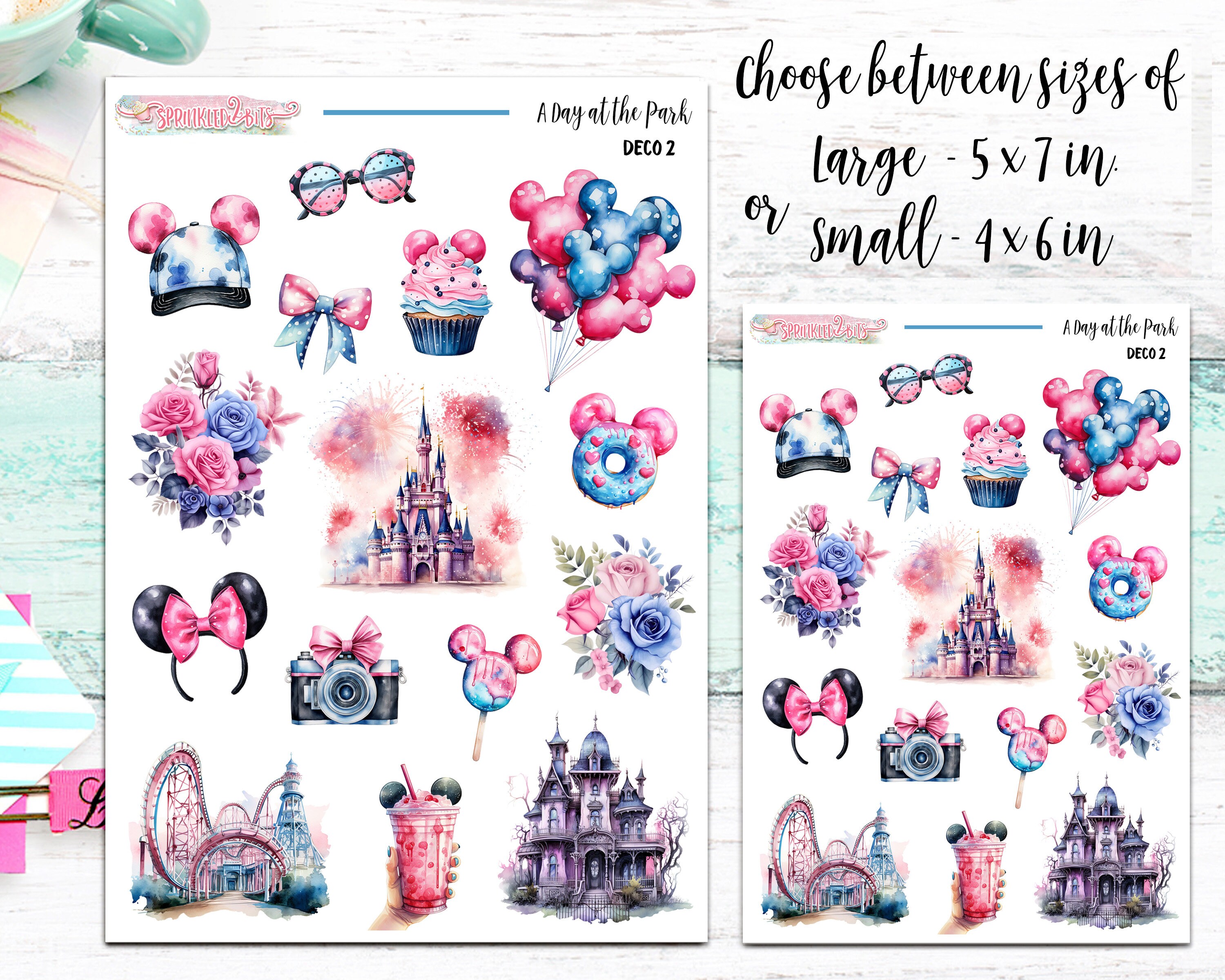 NEW Format! - A Day at the Park - 6 Page Delue Weekly Planner Sticker ...