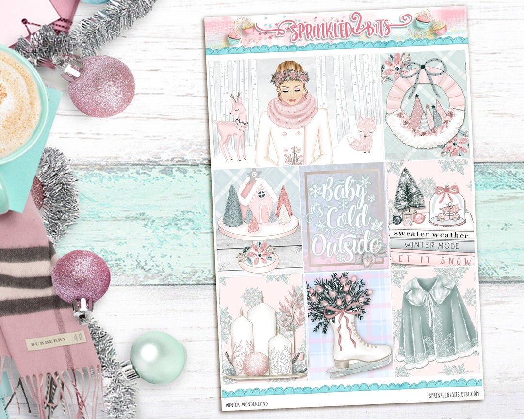 Winter Wonderland - 8 Page Deluxe Weekly Planner Sticker Kit – for Erin ...