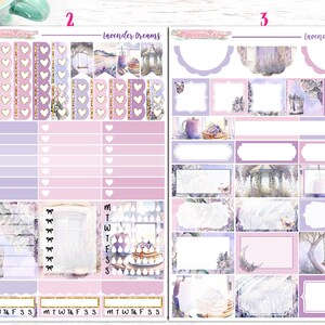 NEW Format Lavender Dreams 6-page Deluxe Weekly Planner - Etsy