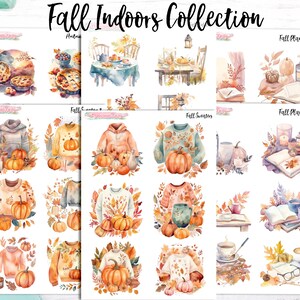 Fall Indoors Collection/Journaling Stickers/Premium Matte/Transparent Matte/Glossy