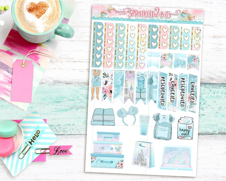 Magical Winter Wishes -4 Page Mini Weekly Planner Sticker Kit ...