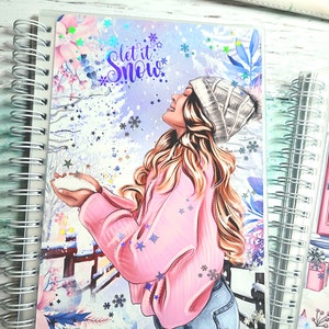 Erster Frost - Planner Sticker Buch / 5x7 oder 4x6 wiederverwendbares Sticker Buch / Planner Sticker Aufbewahrung / Planner Sticker Buch