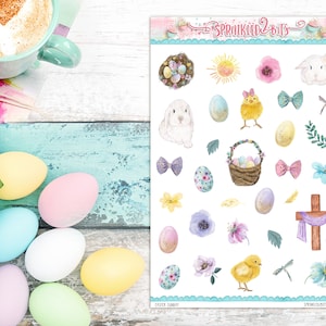 Ostersonntag - Planer Deco Aufkleber für Erin Condren, Happy Planner und andere Planer