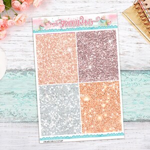 Träumen, glauben, erreichen - - Glitter Header Sticker Sheet für Erin Condren/Happy Planner
