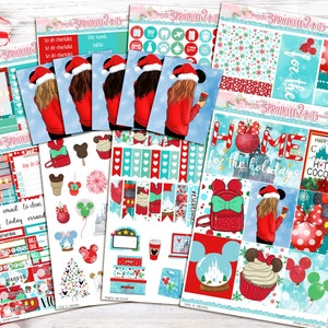 Magic at Christmas Time - SET "B" - 8 page Deluxe Weekly Planner Sticker Kit – for Erin Condren Vertical and Happy Planner-Christmas