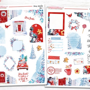 Caro Babbo Natale - Kit adesivi per journaling/diario con adesivi a strati