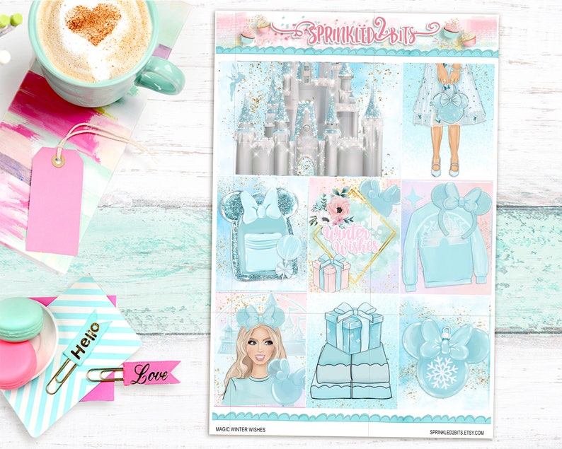 Magical Winter Wishes -4 Page Mini Weekly Planner Sticker Kit ...