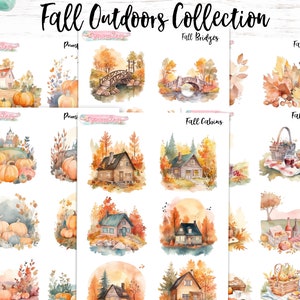 Fall Outdoors Collection/Journaling Stickers/Premium Matte/Transparent Matte/Glossy