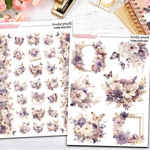 Prioritize Yourself - Florals Edges and Deco/Journaling Stickers/Bullet Journal/Planner Stickers/Bujo