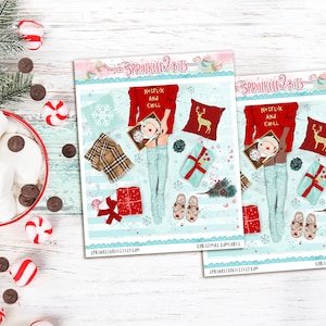 Conforts de Noël - Double Box - pour Erin Condren Vertical et Happy Planner