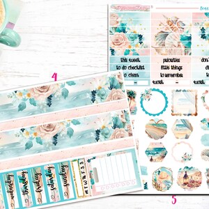 NEW Format! Beach Memories - 6-page Deluxe Weekly Planner Sticker Kit ...