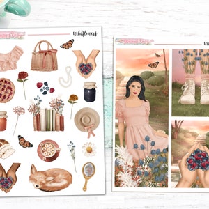 Wildblumen - Kit Add-ons, Dekobogen, Volle Boxen