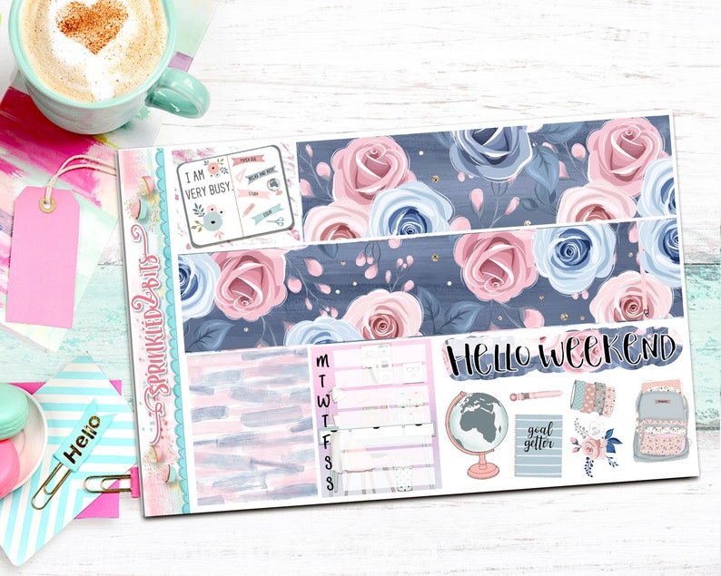 Goal Getter - 4 Page Mini Weekly Planner Sticker Kit – Vertical Weekly ...