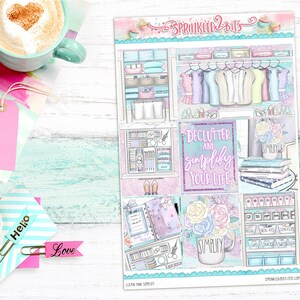 Clean and Simplify - Full Sheet Add-on - Pour Erin Condren Vertical Style