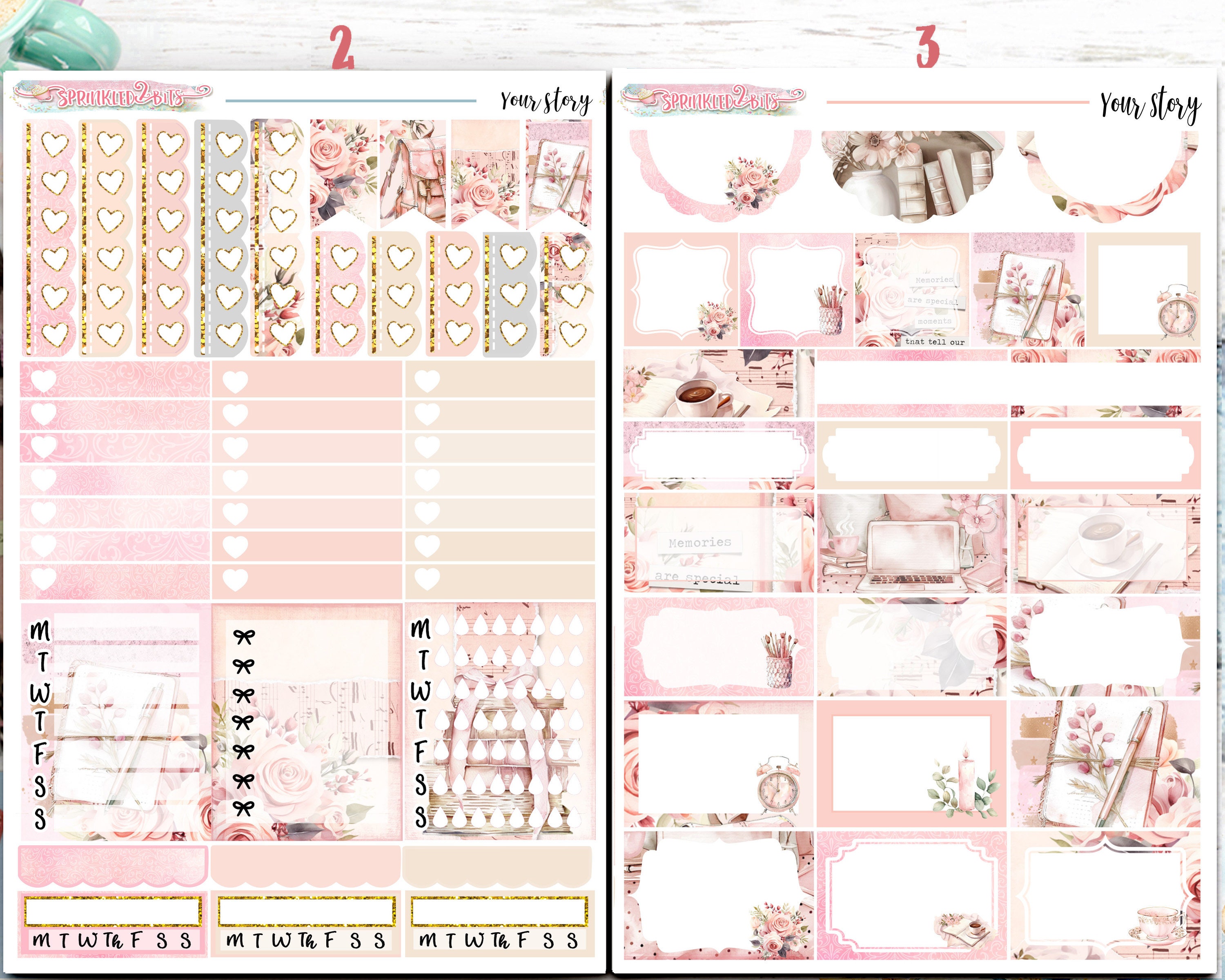 NEW Format! -your Story - 6 Page Delue Weekly Planner Sticker Kit ...