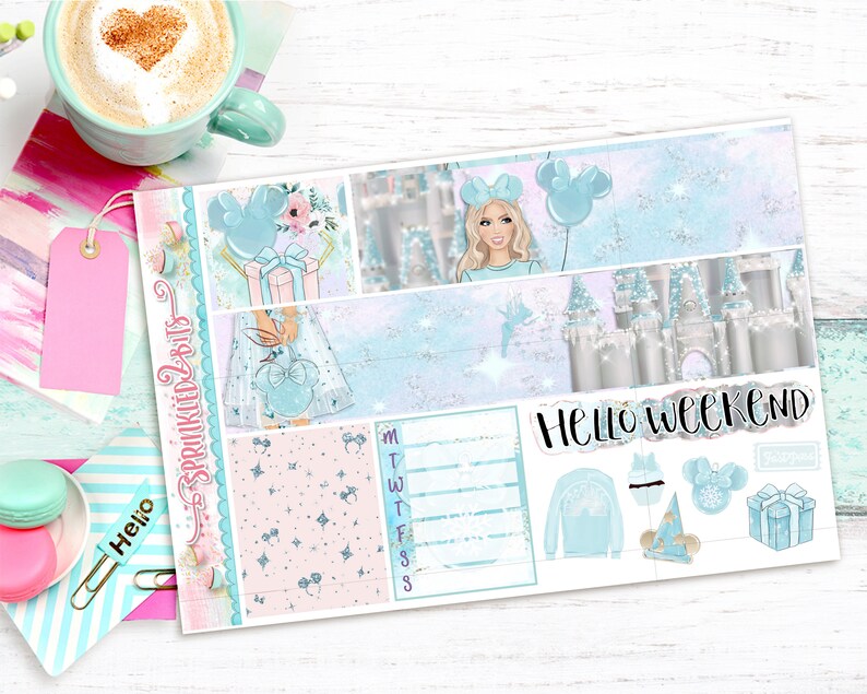 Magical Winter Wishes -4 Page Mini Weekly Planner Sticker Kit ...