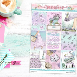 Lavender Fields - 10 Page Ultimate Planner Sticker Kit - for Erin ...