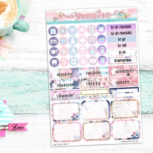 Once Upon a Dream - 4 Page Mini Weekly Planner Sticker Kit – Vertical ...