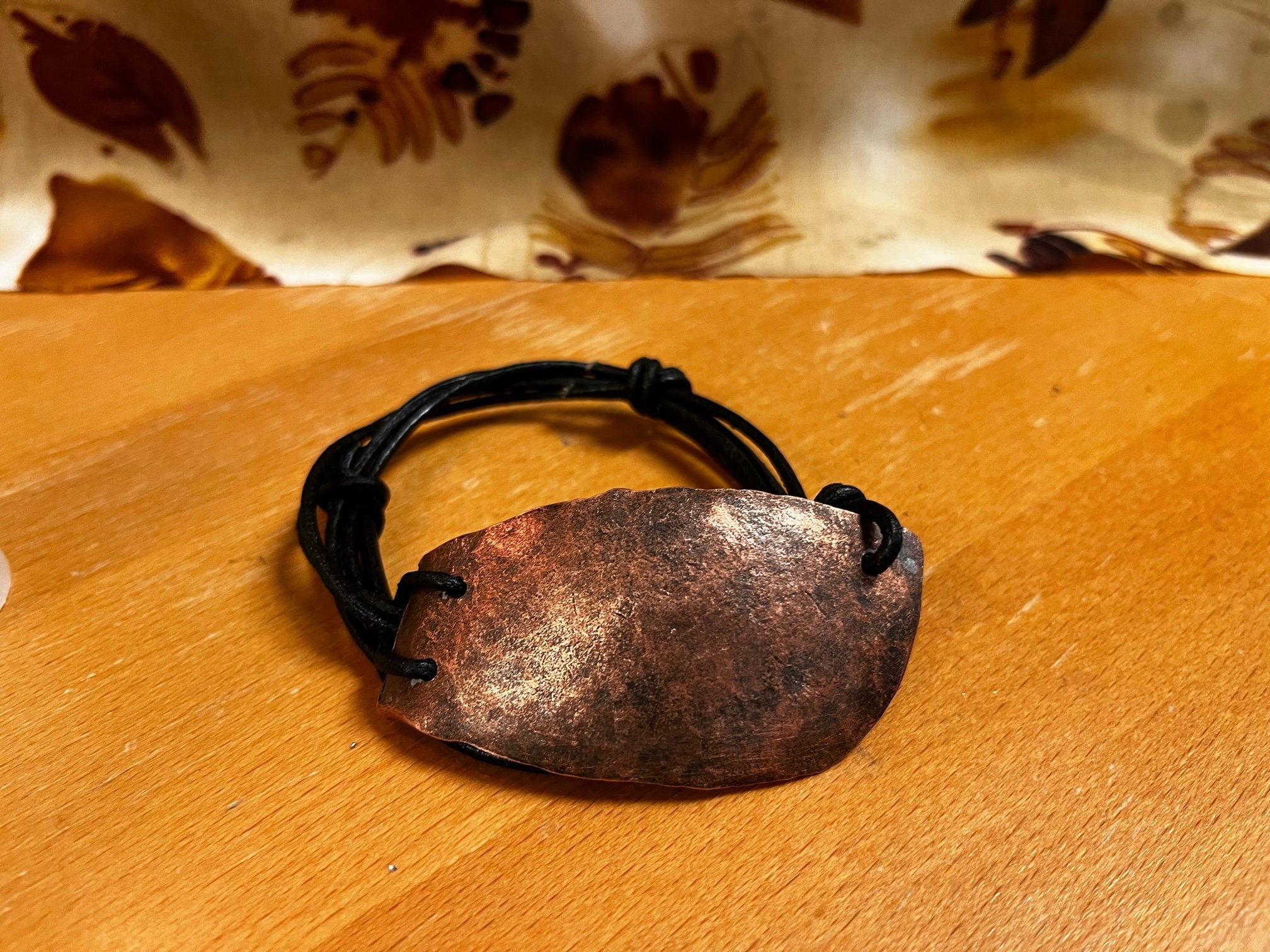 Hammered Copper Eye Patch Etsy