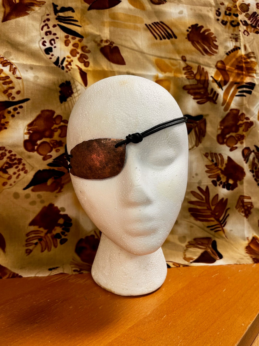 Hammered Copper Eye Patch Etsy